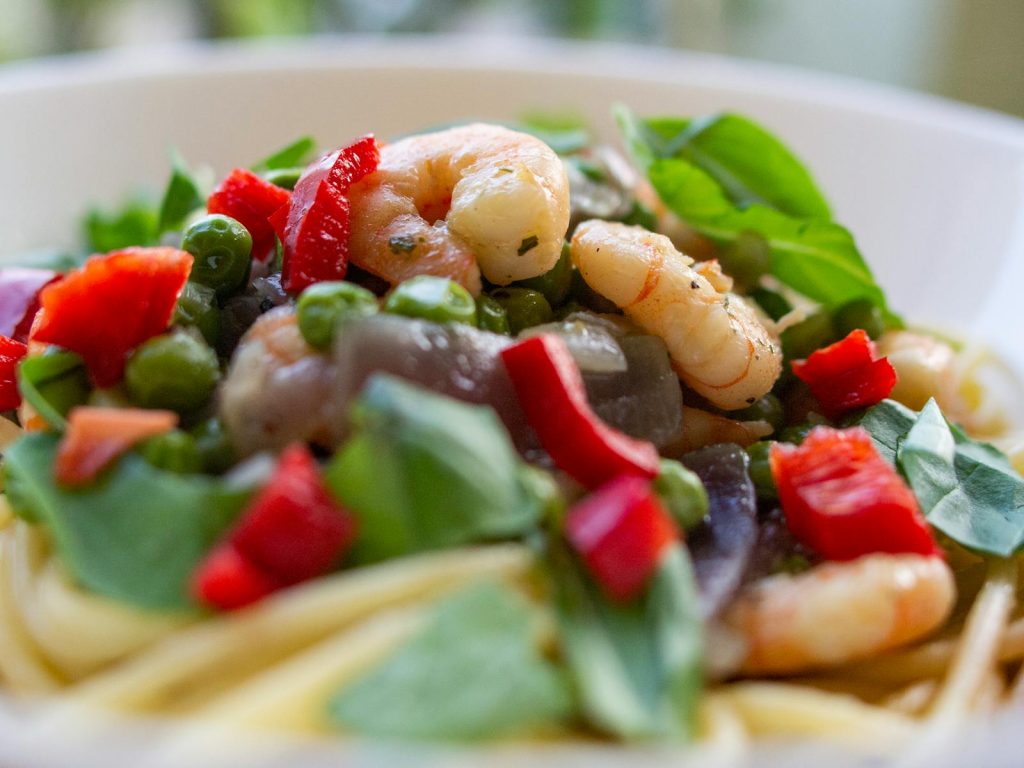 Shrimps and Vegetable Dish
