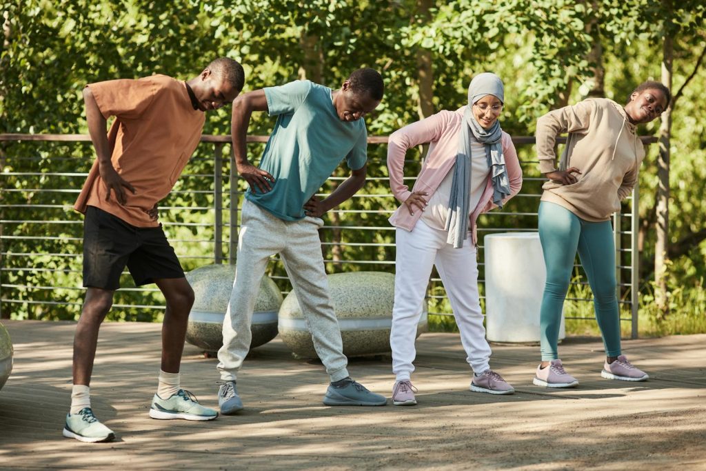 Photo of People Exercising Together